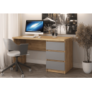 Стол письменный МК Стиль Бостон СП-001 ЛДСП дуб крафт золотой/серый шифер